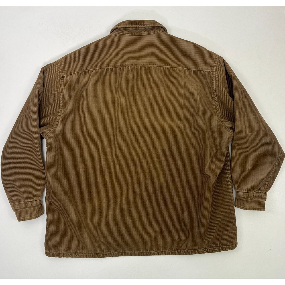 Vintage 90s GAP Quilted Lined Corduroy Shacket Chestnut Shirt Jacket Y2K Preppy - Picture 6 of 15